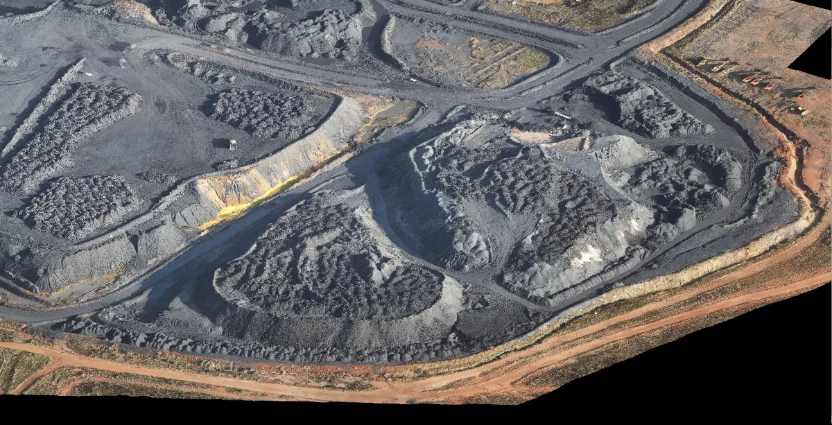 Point cloud of a mine from automatically correlated images