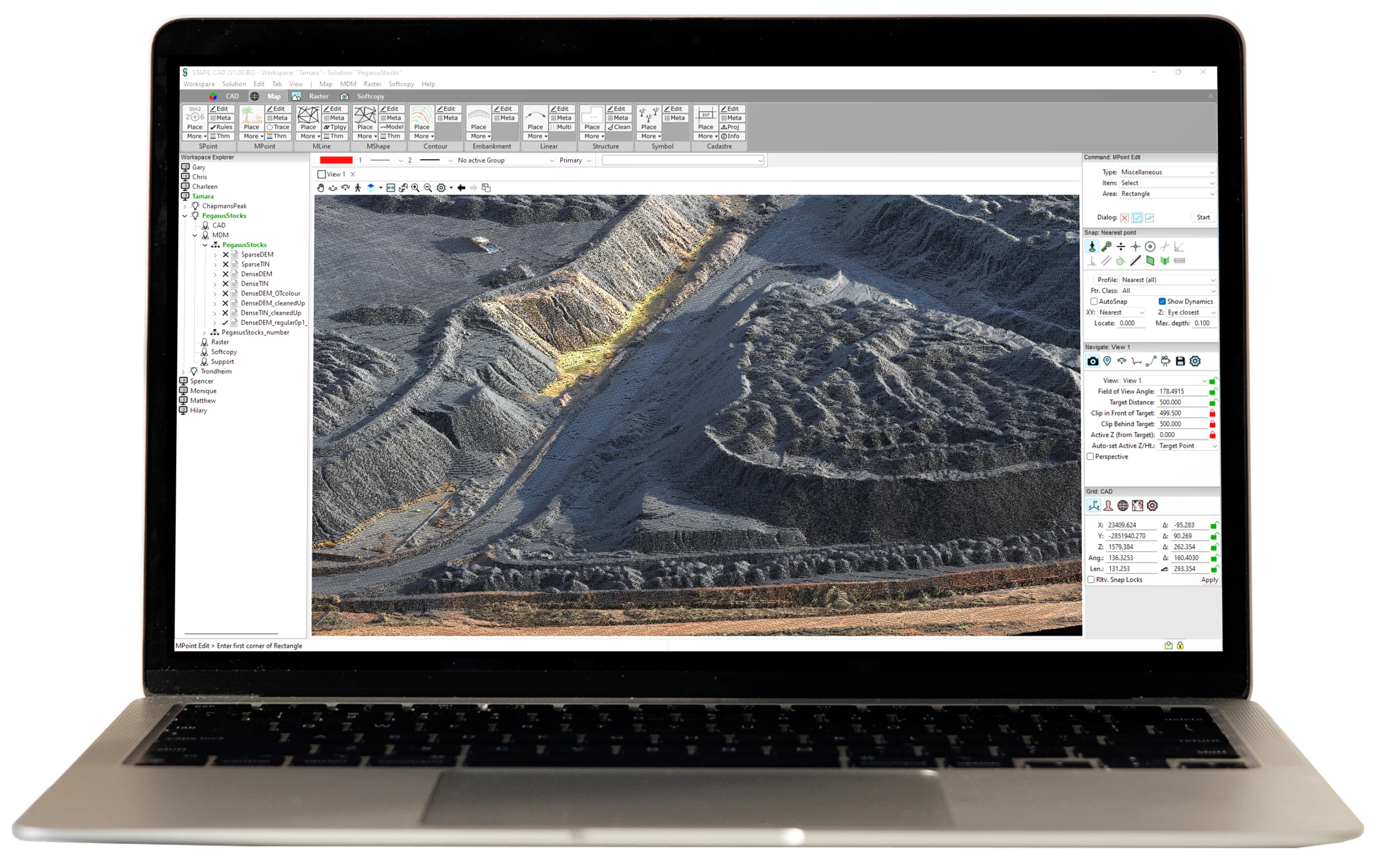 Screenshot of Topology in STAPIL CAD